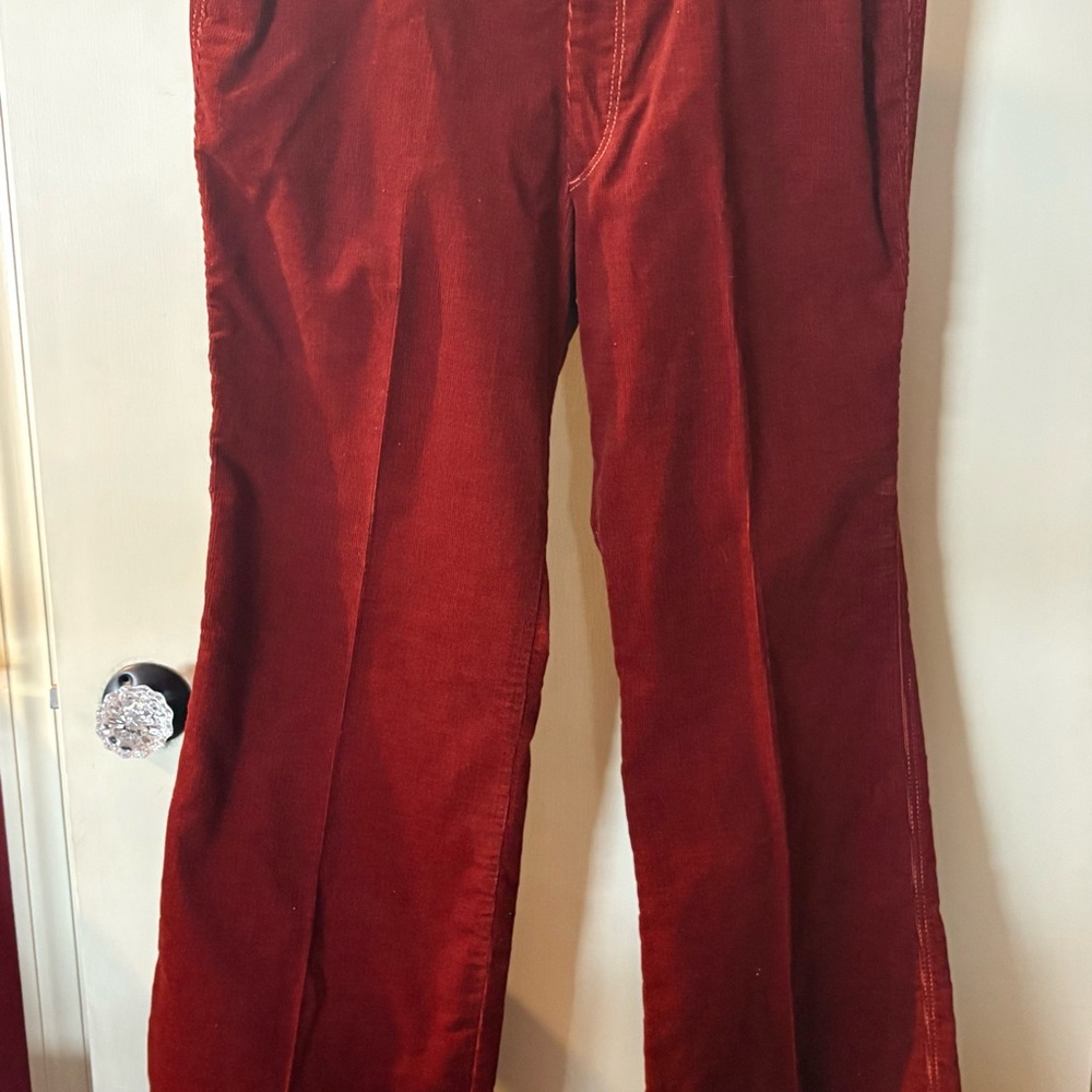Women's PLUS SIZED 18 VINTAGE Corduroy Bell Bottoms Rockabilly 1960's Old Stock